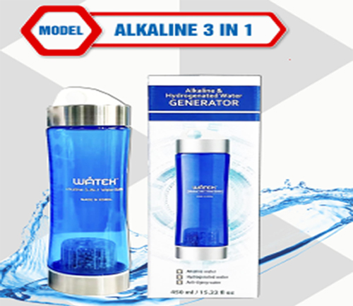 BÌNH TẠO NƯỚC KIỀM WATEK 3 TRONG 1